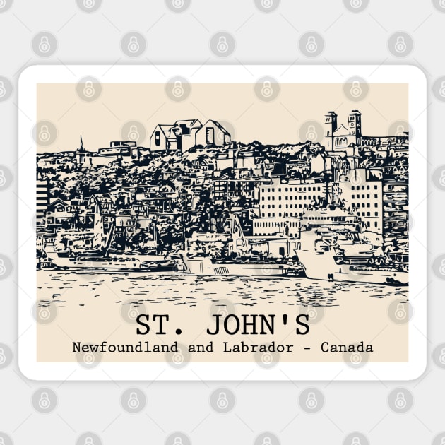 St. John's - Newfoundland and Labrador Magnet by Lakeric
